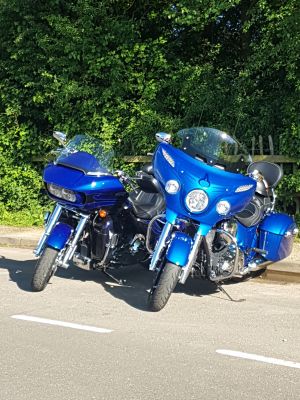 Harley-Davidson Road Glide and Indian Roadmaster